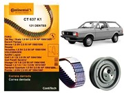 Kit Correia Dentada CT637 e Tensor VW AP Volkswagen Parati 1.6 1.8 2.0 1984 Em Diante