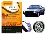 Kit Correia Dentada CT637 e Tensor VW AP Volkswagen Saveiro 1.6 1.8 2.0 1984 Em Diante