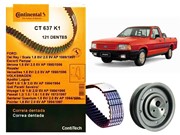 Kit Correia Dentada CT637 e Tensor VW AP Ford Pampa 1.8 2.0 1990 a 1996