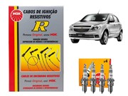 Kit Cabos NGK SCG73 E Velas NGK BPR6EY Chevrolet Agile 1.0 1.6 1.8 8v Todos