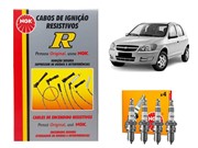 Kit Cabos NGK SCG73 E Velas NGK BPR6EY Chevrolet Celta 1.0 1.6 1.8 8v Todos