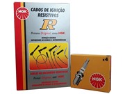 Kit Cabos NGK STV25 e Velas NGK BKR7ESB-D Volkswagen CrossFox 2005 Em Diante - 19421