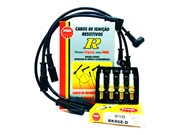 Kit Cabos NGK SCT09 e Velas NGK BKR6E-D Fiat Doblo 1.4 8v Fire Flex 2007 até 2016 - 19422