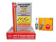 Kit Cabos NGK SCT09 e Velas NGK BKR6E-D Fiat Doblo 1.4 8v Fire Flex 2007 até 2016 - 19424