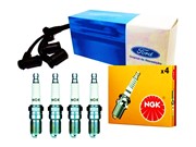 Kit Cabos Ford SCF30 e Velas NGK TR6B-10 Ford Ká 1.0 1.6 8v ZETEC 1999 Em Diante - 19458