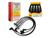 Kit Cabos NGK STV25 e Velas NGK BKR7ESB-D Volkswagen Golf 1.6 8v 2000 Em Diante - 19419