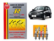 Kit Cabos NGK SCG73 E Velas NGK BPR6EY Chevrolet Corsa 1.0 1.6 1.8 8v 1996 Em Diante