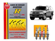 Kit Cabos NGK SCG73 E Velas NGK BPR6EY Chevrolet Blazer 2.4 8v 2007 Em Diante