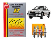 Kit Cabos NGK SCG73 E Velas NGK BPR6EY Chevrolet S10 2.4 8v 2007 Em Diante