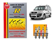 Kit Cabos NGK SCG73 E Velas NGK BPR6EY Fiat Doblo 1.8 8v Todos