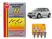 Kit Cabos NGK SCG73 E Velas NGK BPR6EY Fiat Stilo 1.8 8v 2002 Em Diante