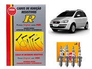 Kit Cabos NGK SCG73 E Velas NGK BPR6EY Fiat Idea 1.8 8v 2002 Em Diante